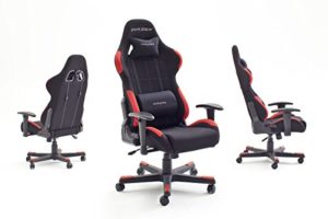 DXRacer 1, Gaming Stuhl, Stoffbezug schwarz / rot - 2